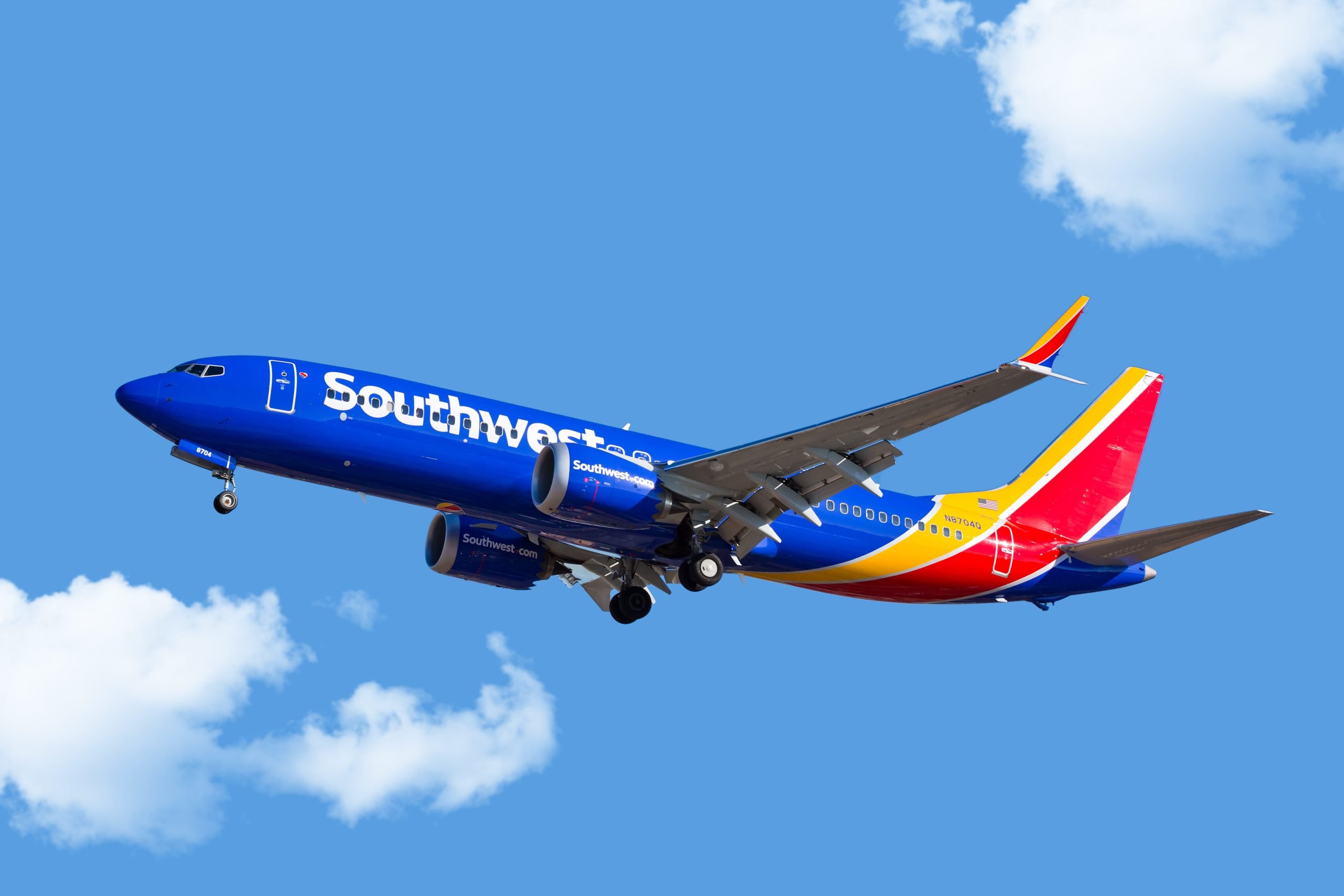 Avión de Southwest Airlines en aproximación final en el Aeropuerto Midway